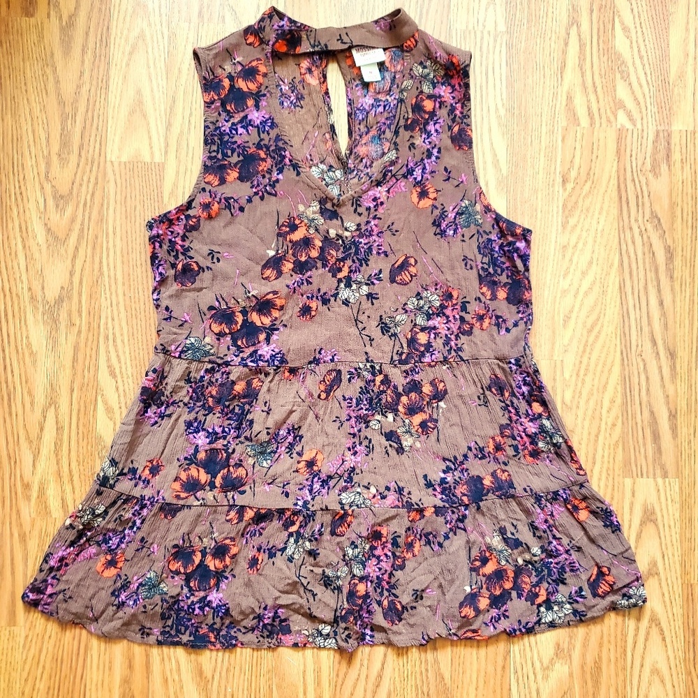 MOSSIMO |Choker Floral Skirted Top